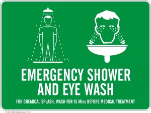 Emergency Shower And Eye Wash Sign